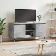 Mobile Porta TV-Mobile per TV-Credenza TV Grigio Cemento 104x35x50cm in Legno Multistrato 988036