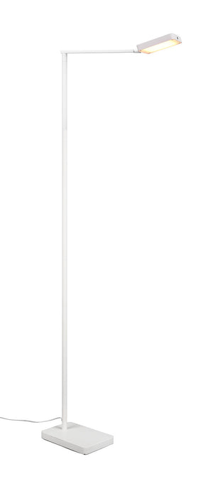 Piantana da Interno a LED in Metallo Bianco Opaco