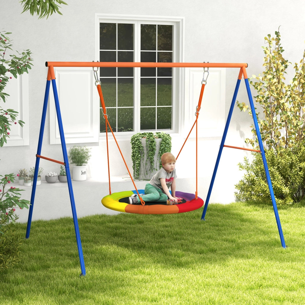 Altalena Nido Bambini Giardino ¨C zephmum ¨C Metallo Multicolore 196x172x180cm