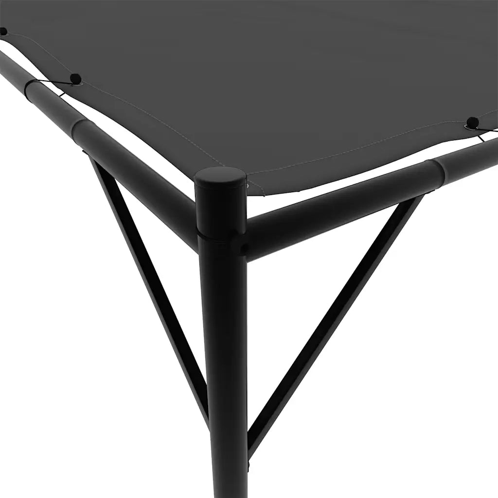 Gazebo Antracite 4x4 m 180 g/m² Tessuto e Acciaio 362465