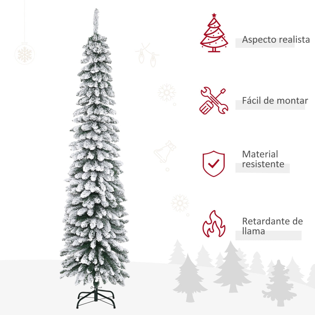 Albero di Natale Artificiale 210 cm ¨C zephmum ¨C Effetto Neve 490 Rami Verde Interni