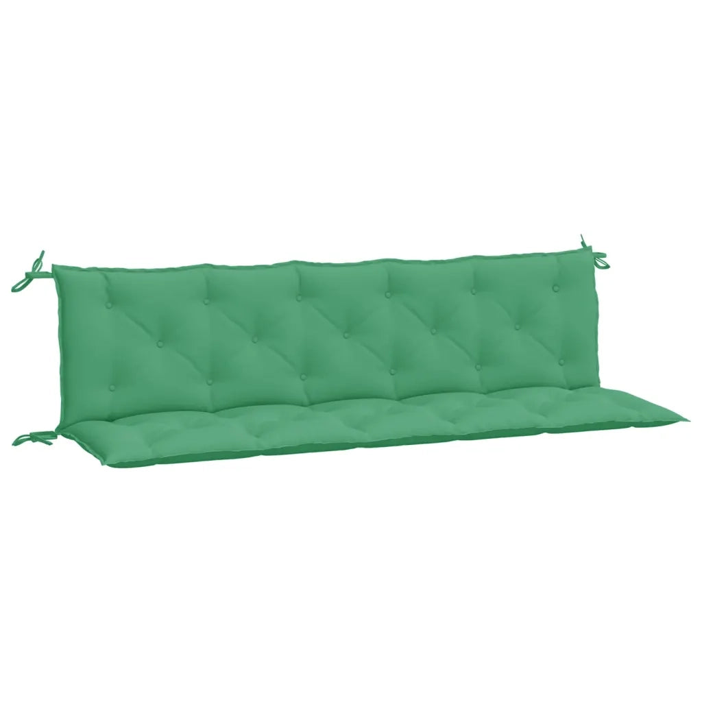 Cuscini Panca da Giardino 2pz Verdi 180x50x7cm Tessuto Oxfordcod mxl 92104