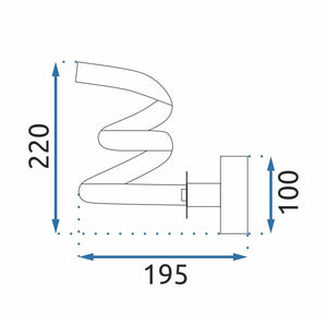 Lampada Led App1052-w Black Mat