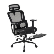 Sedia ergonomica da ufficio da gaming in rete per ufficio a casa, Sedia girevole con poggiatesta Nero-Sedie da ufficio