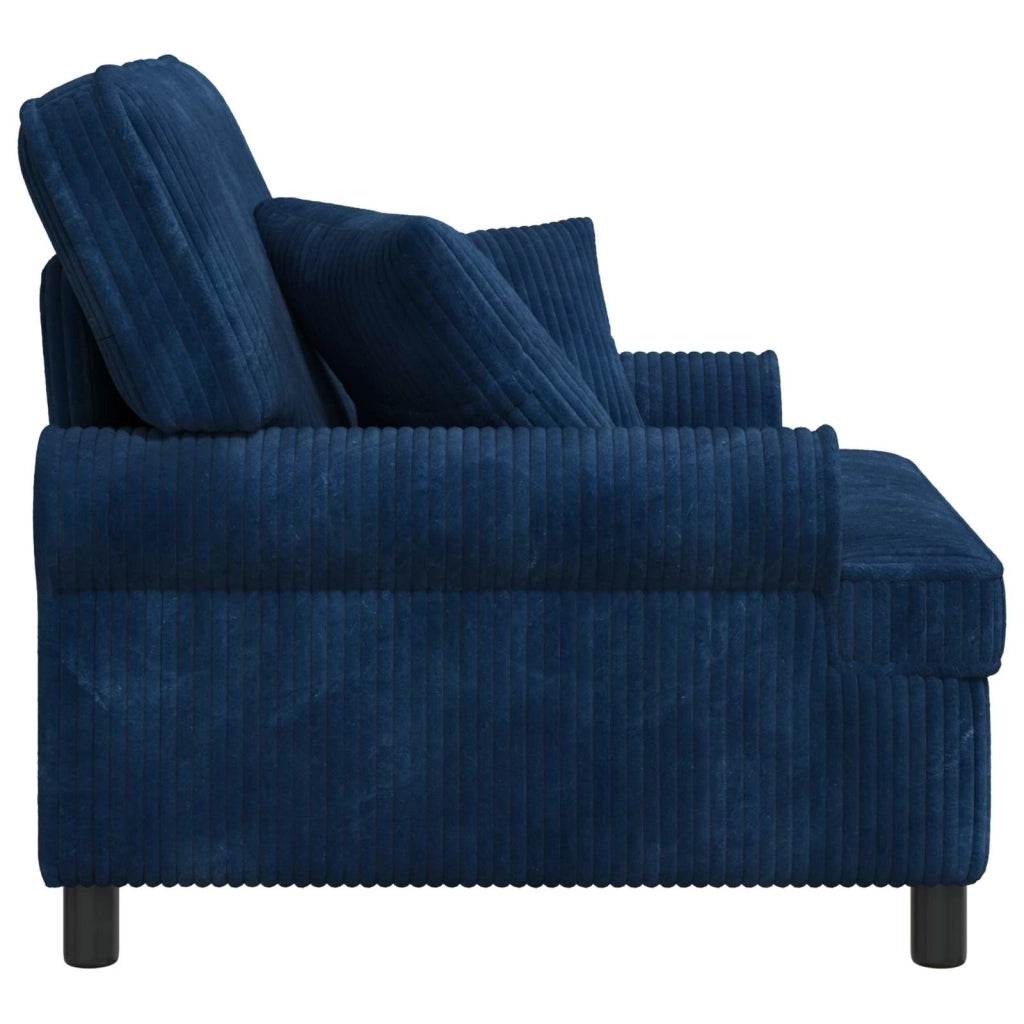 Poltrona XL con Cuscini Navy Tessuto a 1,5 linee 42043480