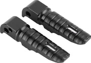 Podnóżki motocyklowe con pedali in alluminio compatibili con Yamaha MT 10 MT 09 MT 07 Tracer 900 FZ6 FZ6 Nero