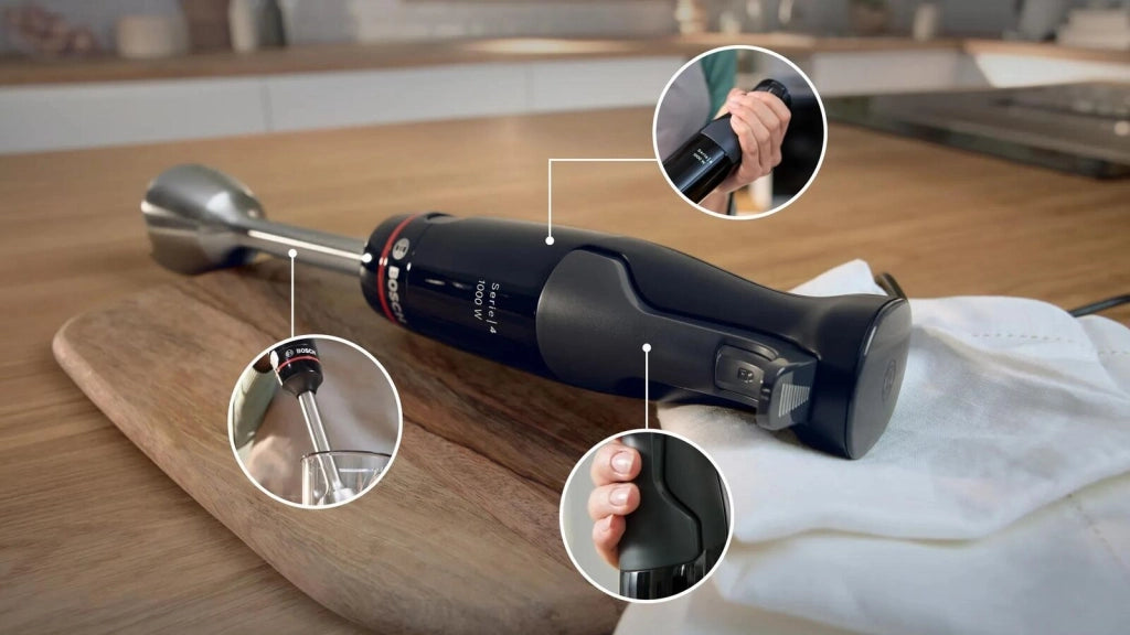 Bosch Serie 4 MSM4B623 Frullatore a immersione ErgoMaster 1000 W Nero, antracite