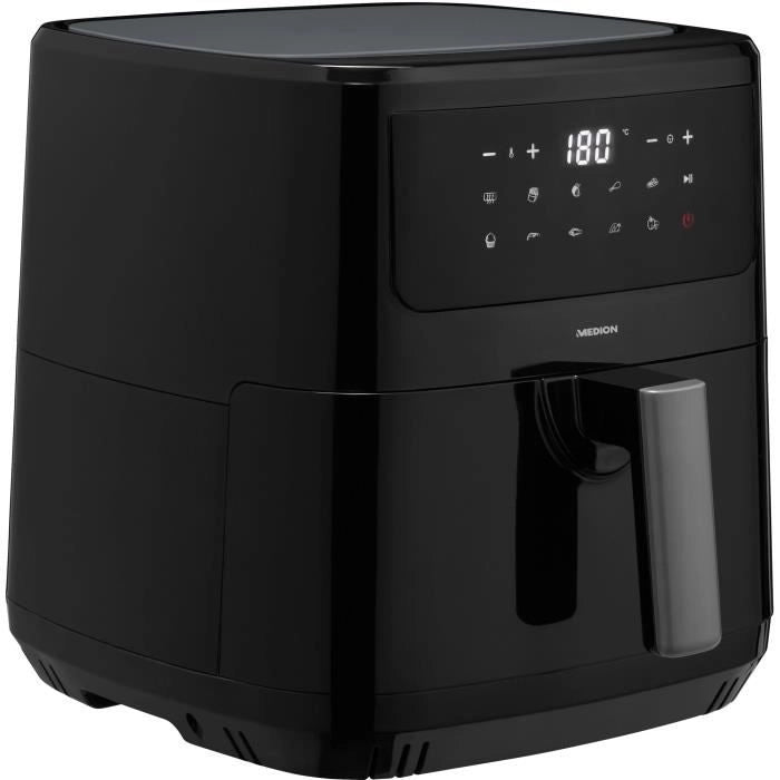 Friggitrice ad aria calda - MEDION - 50072999 - 2150 W - Touch screen - 9 programmi - Nera