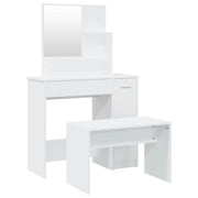 Toeletta tavolo da trucco di design mobili per camera da letto 86,5 x 35 x 136 cm bianco 02_0006345