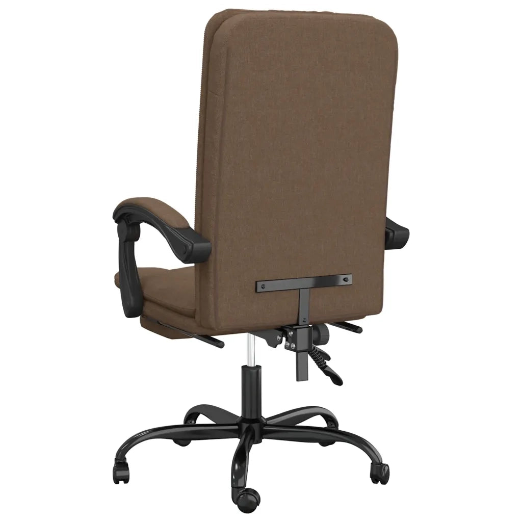 Poltrona da Ufficio Reclinabile Marrone in Tessuto cod mxl 27239