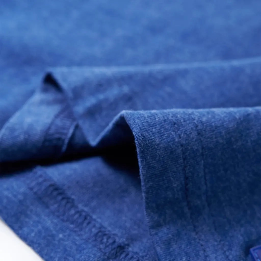 Maglietta da Bambino Blu Scuro Mélange 116 12241