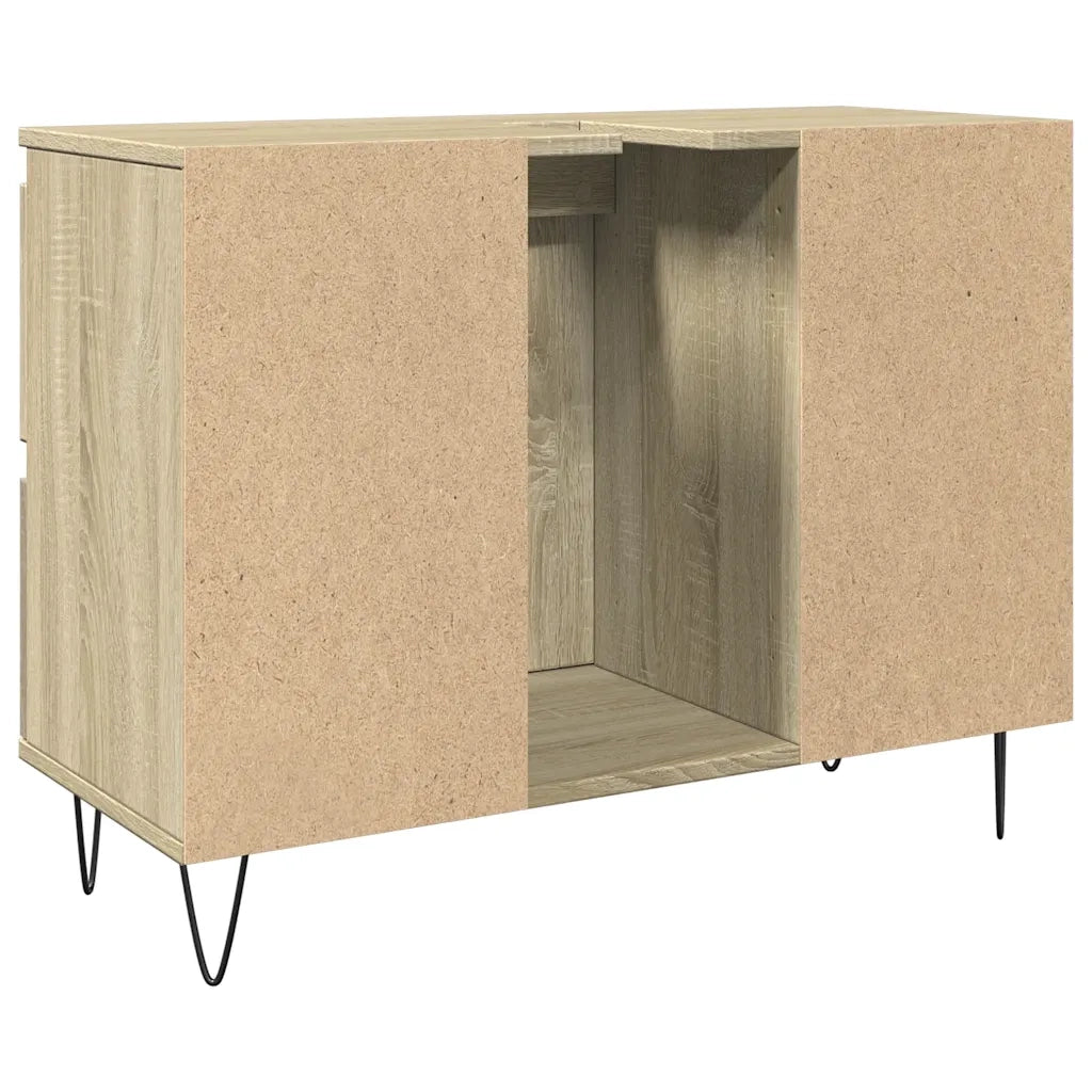 Mobile da Bagno Rovere Sonoma 80x33x60 cm in Legno Multistrato 849683