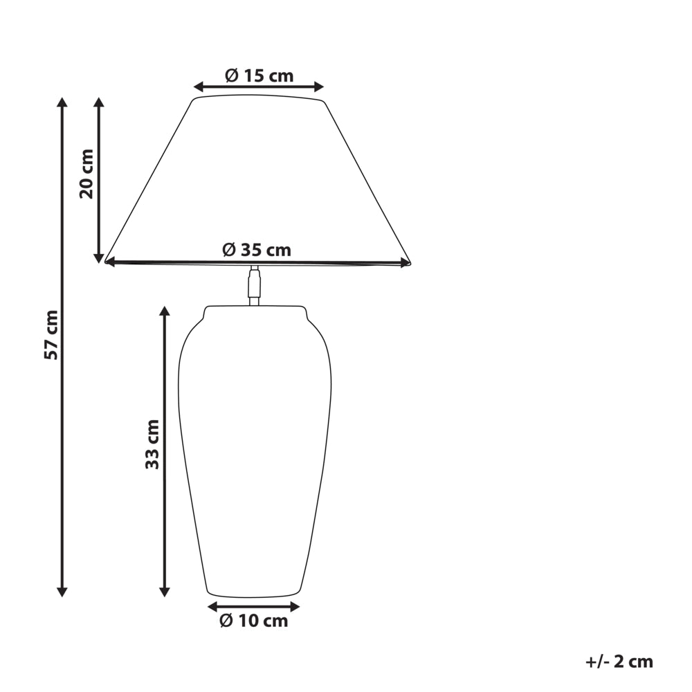 Lampada da tavolo Base in ceramica bianca Paralume a cono regolabile in lino Effetto invecchiato Design moderno e minimalista Soggiorno Camera da letto