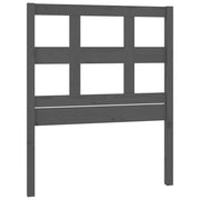 Testiera | Testata per Letto Grigia 95,5x4x100 cm Legno Massello di Pino