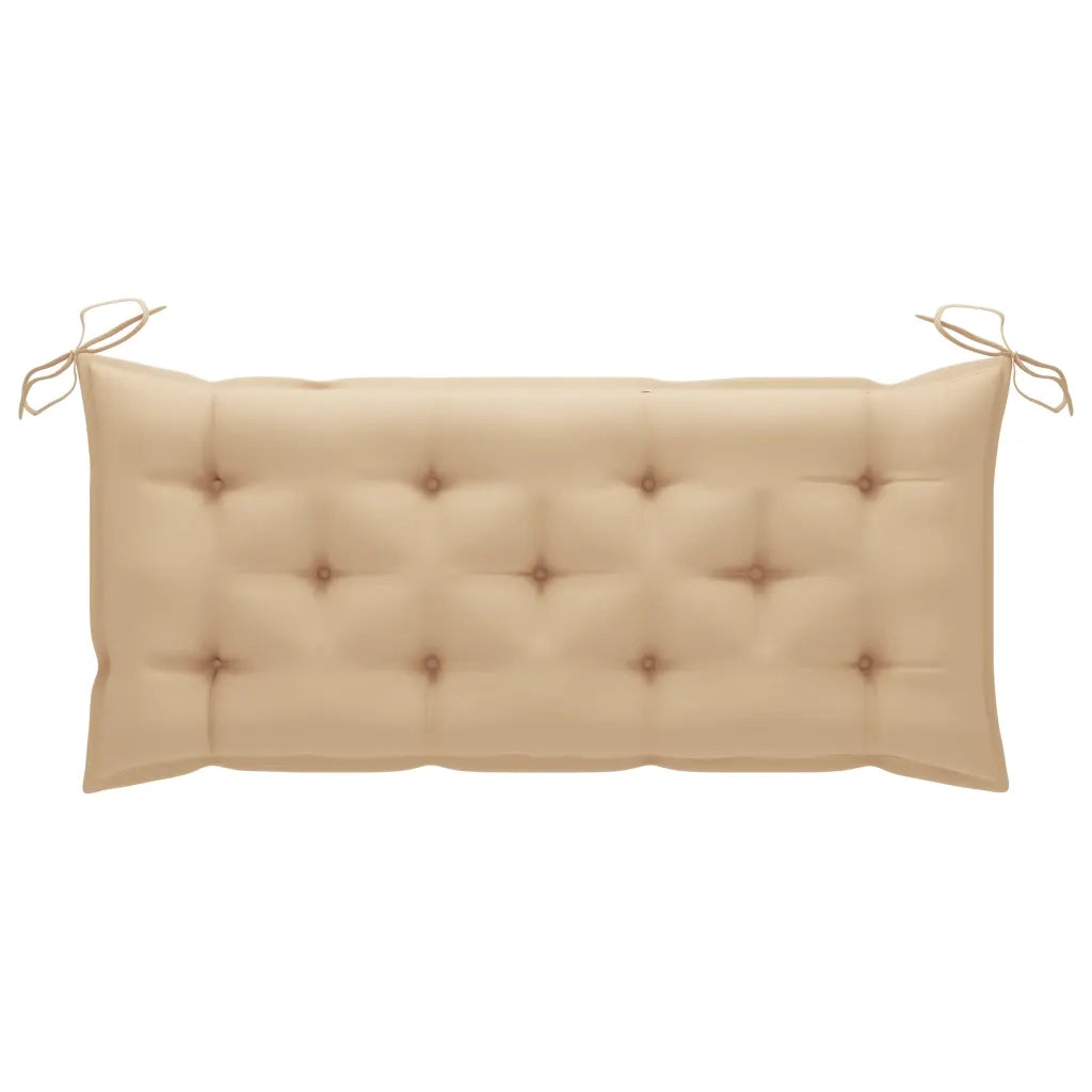 Panchina da Giardino | Panca da Giardino con Cuscino 120 cm in Bamb¨´
