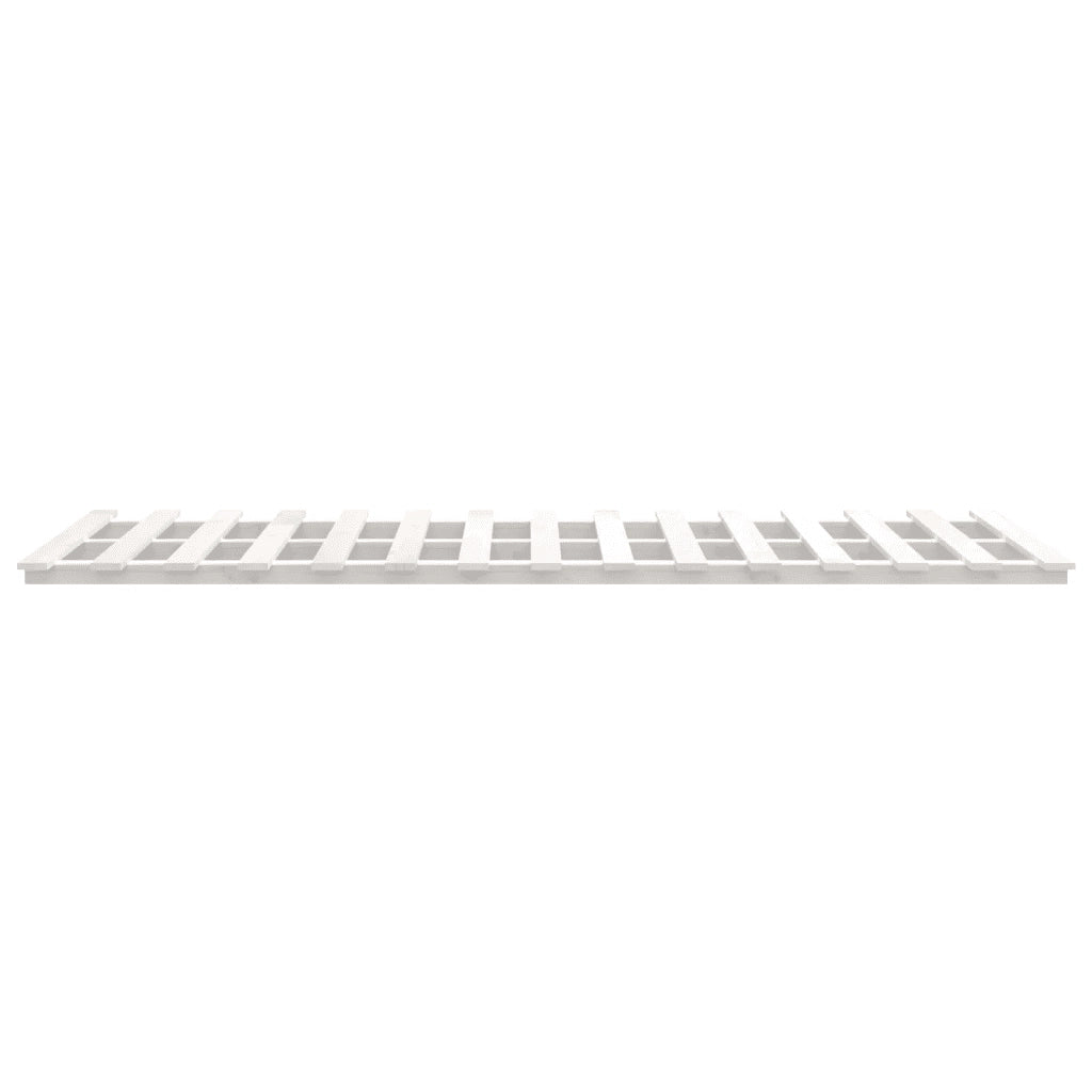 Letto senza Materasso Bianco 140x190 cm Legno Massello di Pino 824604