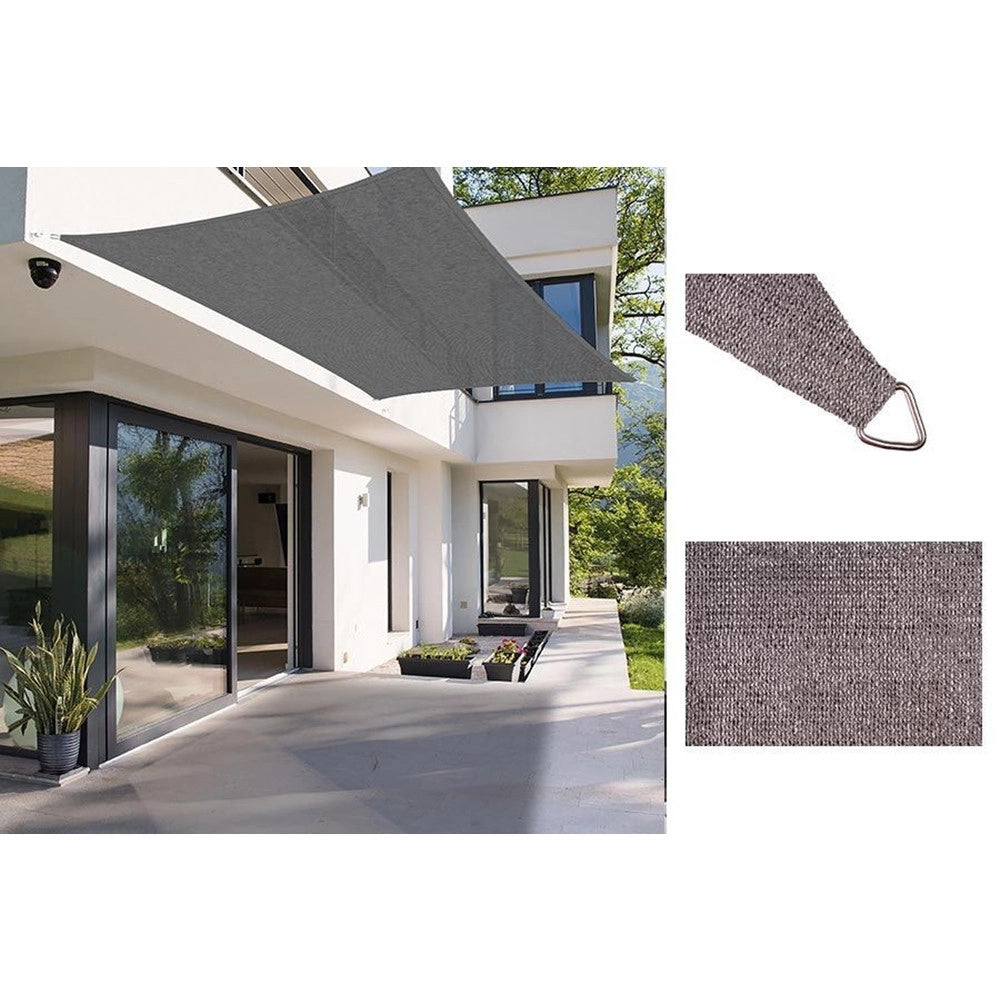 Trade Shop - Tenda Vela Ombreggiante Parasole Da Esterno Terrazze Giardino Patio Rettangolare 3x4 Mt -
