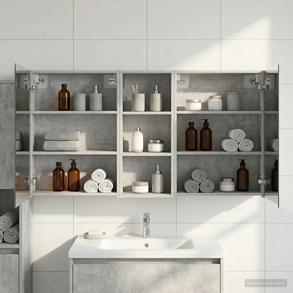 Set di Armadi da Bagno con lo scaffale 3 pcs 130 x 14,5 x 70 cm 3403763