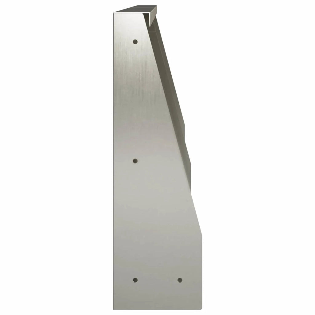 Muro di contenimento 2 pz 40 x 12 x 30 cm Acciaio Inox Argento 8015245