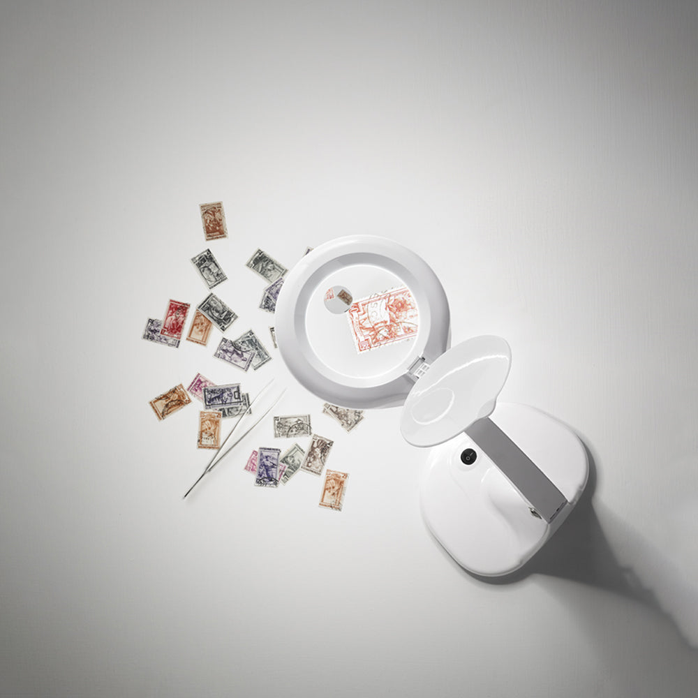 Lampada Da Scrivania Contemporanea Close Acrilico Bianco Led 6,5W 3000K