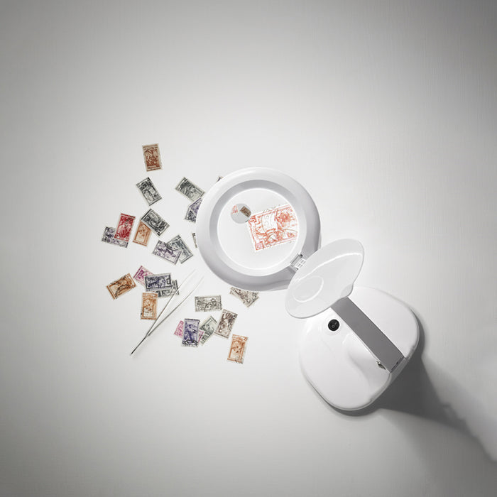 Lampada Da Scrivania Contemporanea Close Acrilico Bianco Led 6,5W 3000K