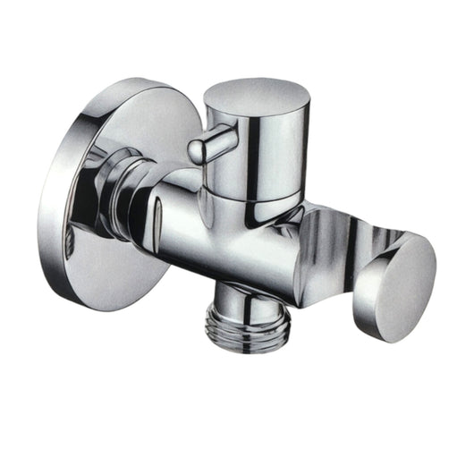 Presa acqua tonda con rubinetto e supporto doccia