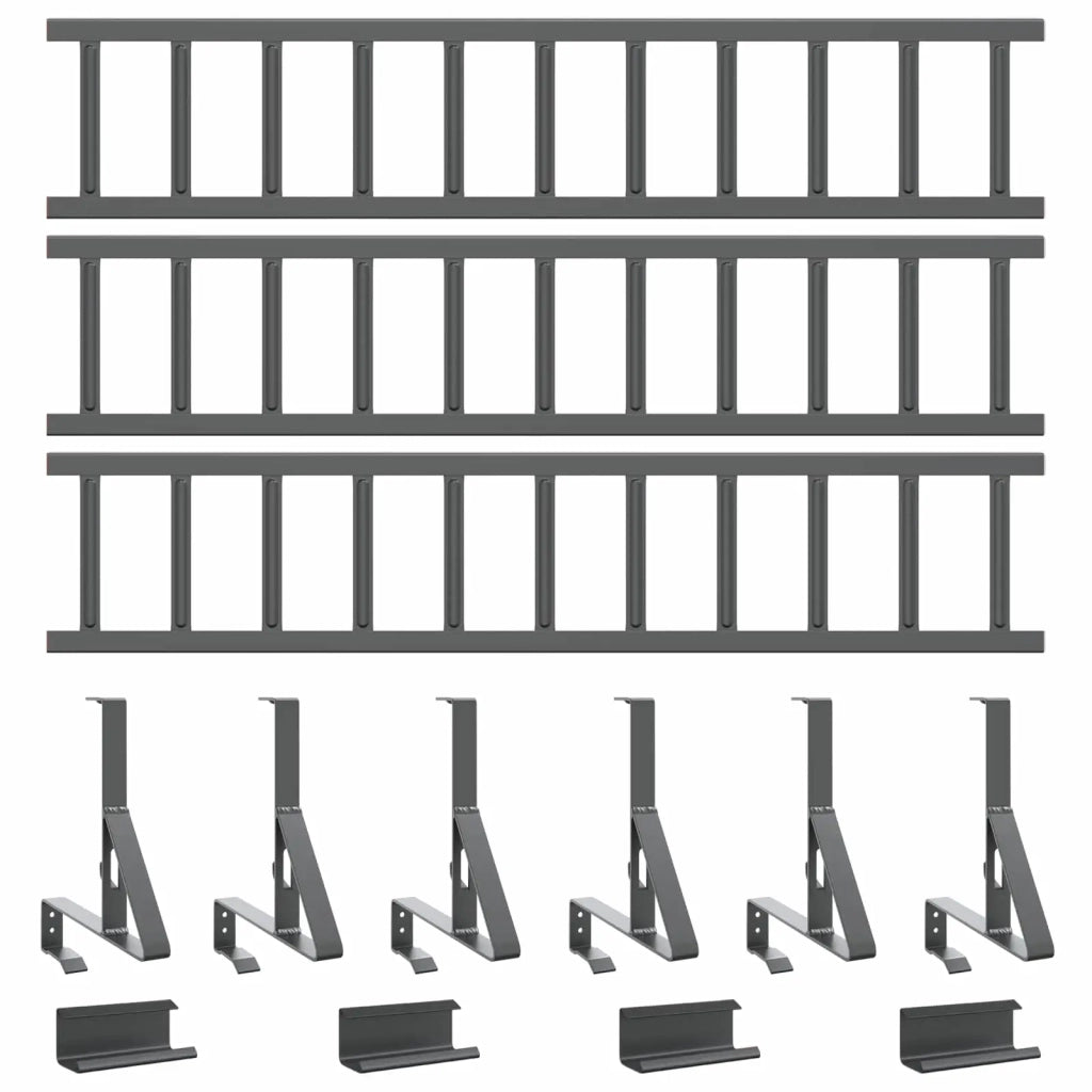 Guardia per neve sul tetto Antracite 300 x 29,5 x 34,5 cm