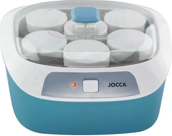 Apparecchio da cucina elettrico multifunzionale portatile con 6 contenitori, blu