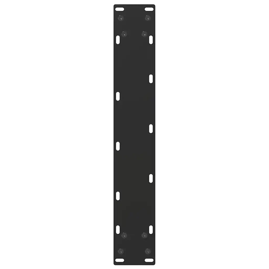 Gambe per tavolo da bar a forma di U 2 pz nere 50x(100-101) cm in acciaio 4013232