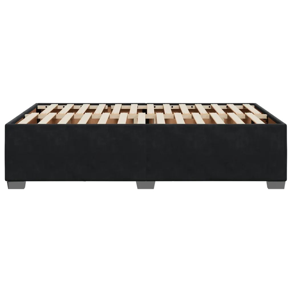Giroletto senza Materasso Nero 120x190 cm Velluto