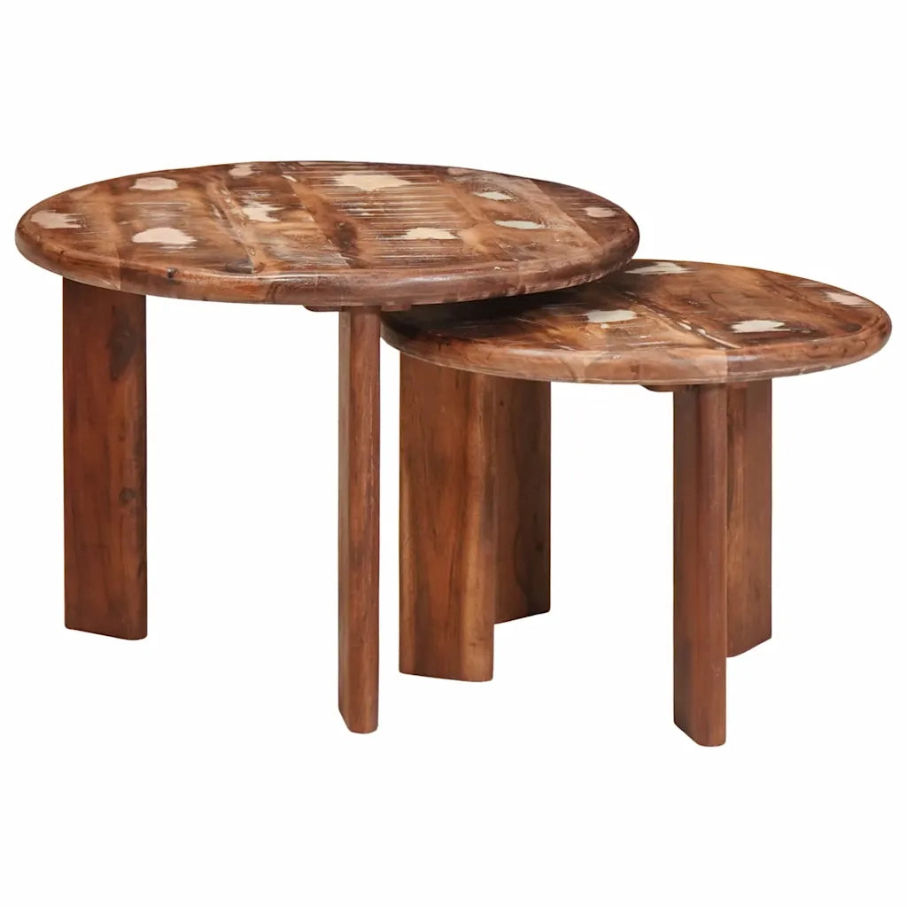 Tavoli da Caffè Nido 2 pcs Multicolore Legno massello riciclato 4104649