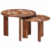 Tavoli da Caffè Nido 2 pcs Multicolore Legno massello riciclato 4104649