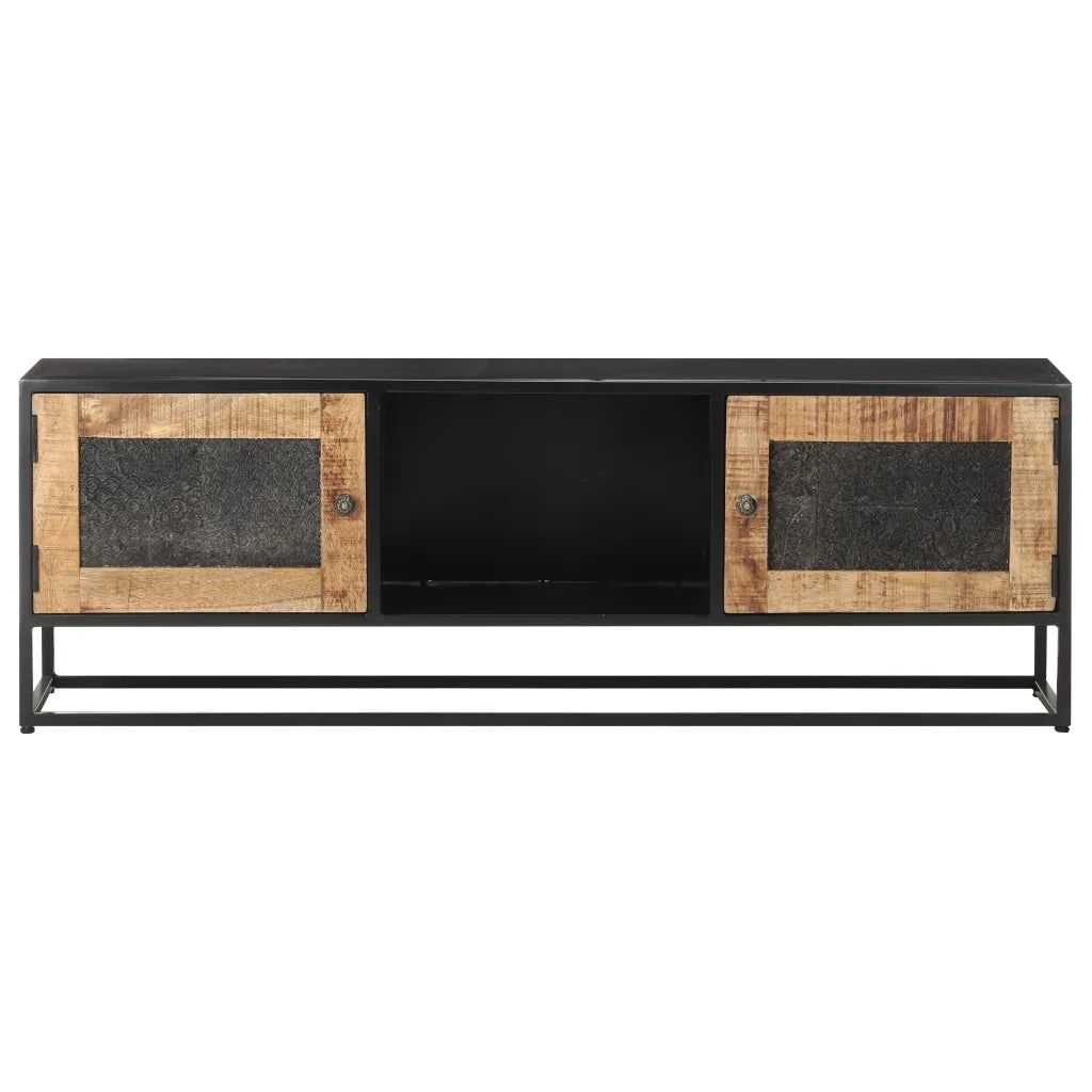 Mobile Porta TV 120x30x40 cm in Legno di Mango Grezzo cod mxl 16468