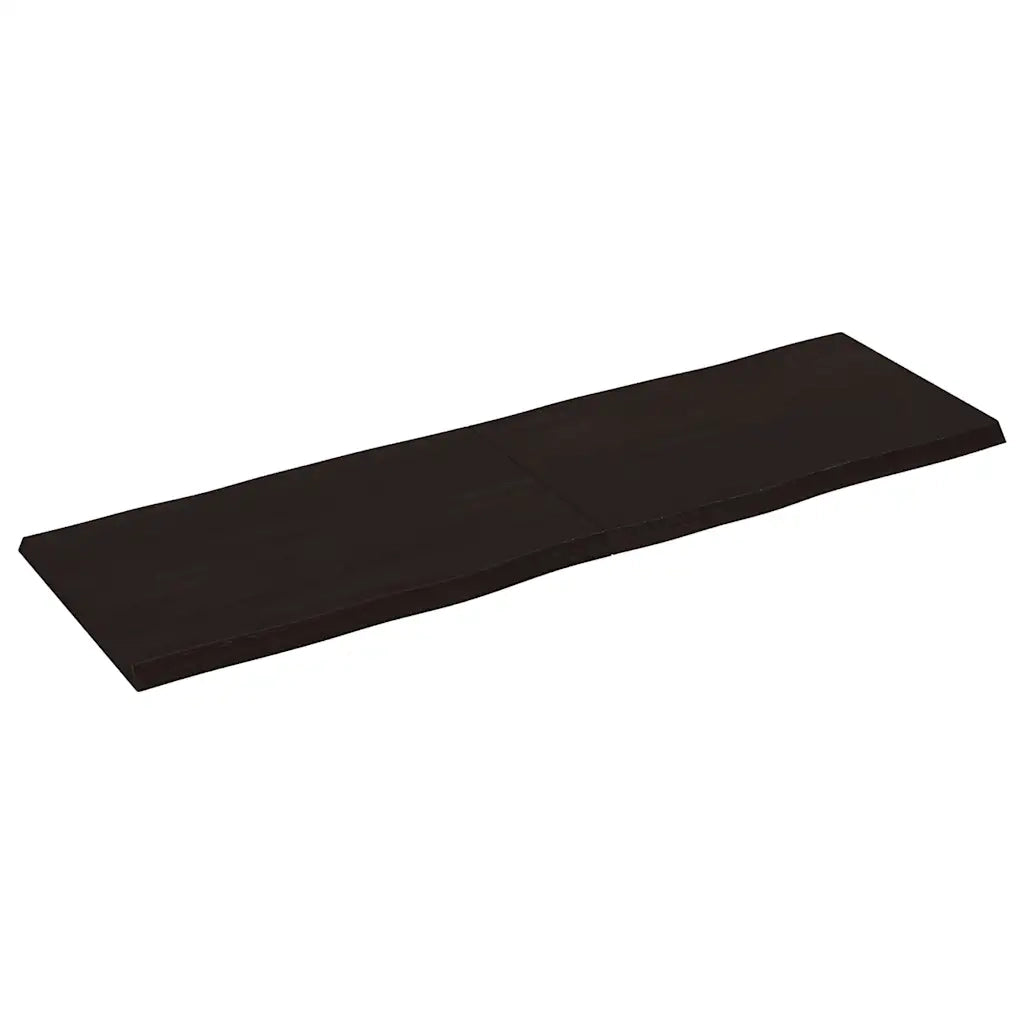 Piano Tavolo | Superficie Tavolo | Piano Scrivania Marrone Scuro 160x50x(2-4)cm Rovere Non Trattato