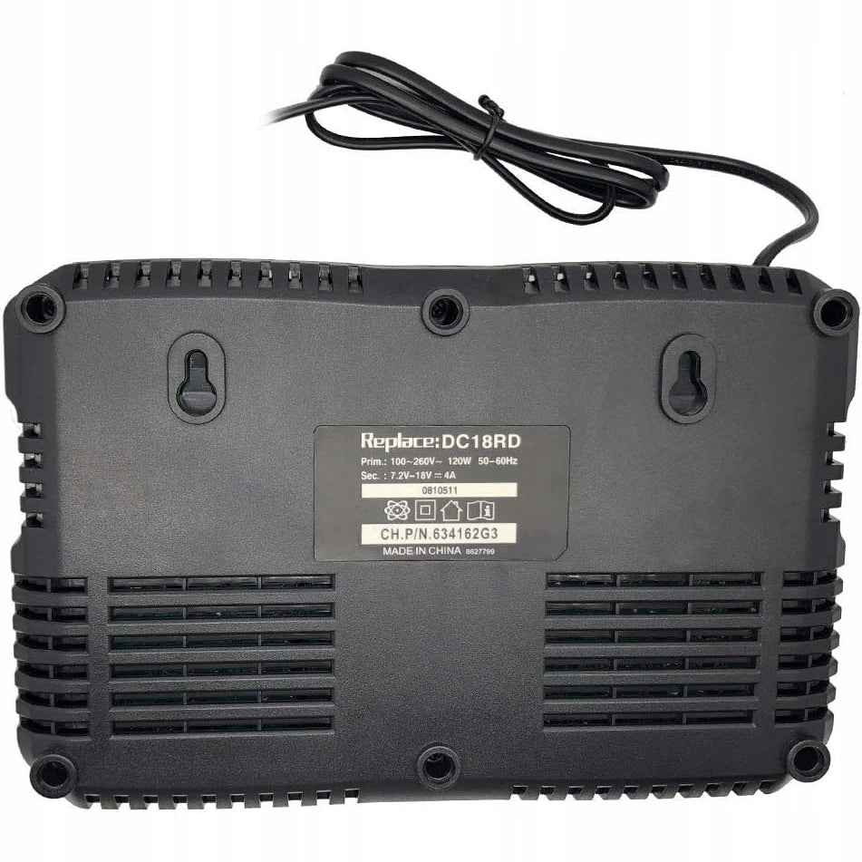 Caricabatterie Doppio PowerFix DC18RD – Compatibile con Batterie Makita 7,2V–18V | LED, 4A, 100–240V