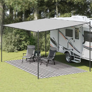 Tappeto da Tenda 300x500 cm Antracite e Bianco 310829