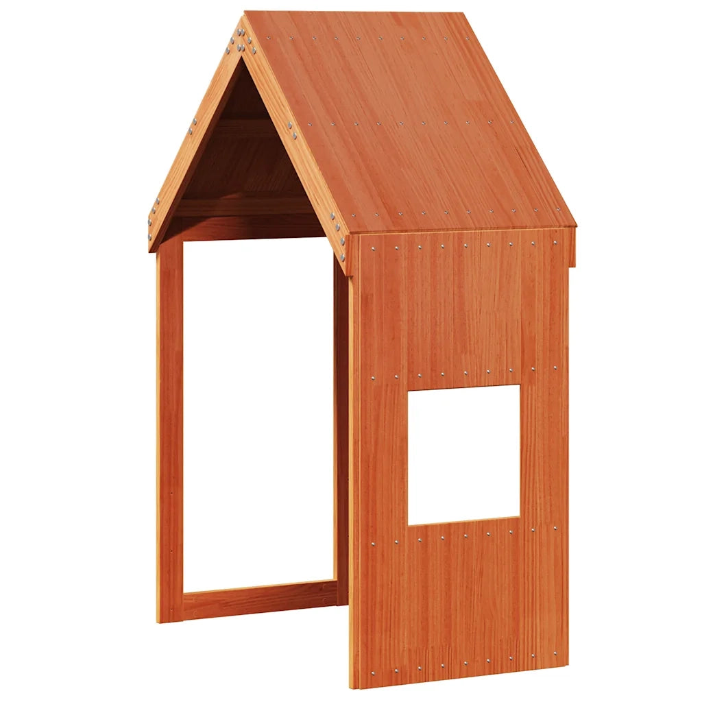 Tetto Letto Bambini Marrone Cera 55x99x139,5 cm Massello Pino CFW1364002