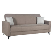 Mulazzo, Divano Letto 3 Posti Contenitore, 220x90 cm Marrone