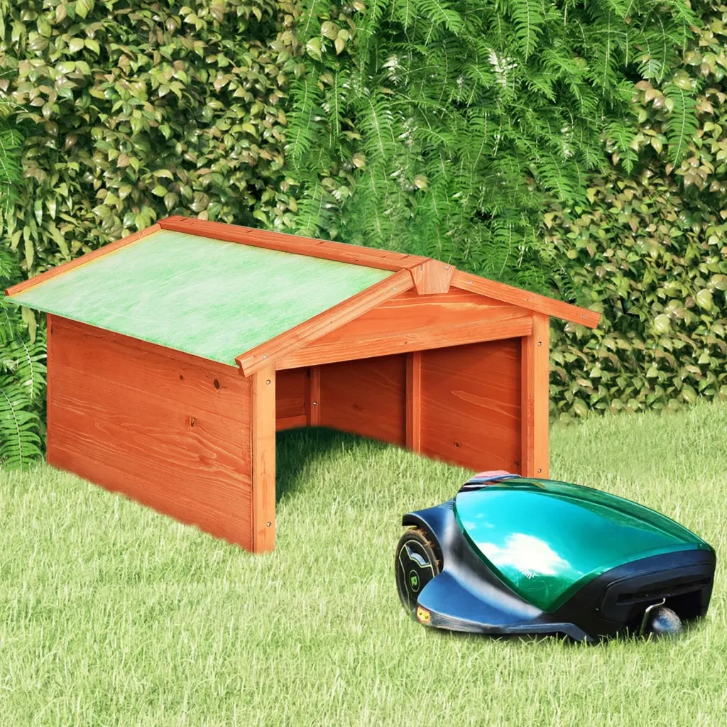 Casetta per Tosaerba Robotizzato 72x87x50 cm Massello di Abete 170878