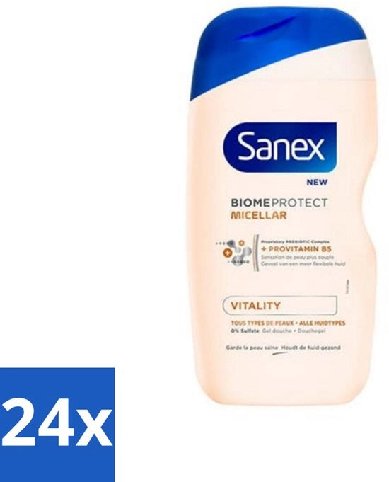 24 x Gel doucha micellare BiomeProtect - 0% Solfato - Adatto a tutti i tipi di pelle - 400 ml - Tecnologia BiomeProtect - Pulizia delicata - Solfato zero