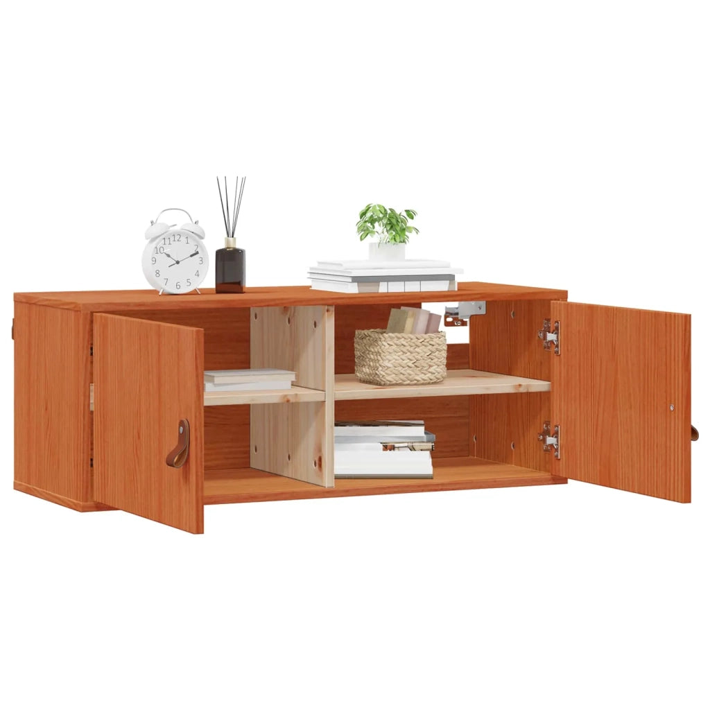 Armadietto a muro 2 pcs Marrone cerato 80 x 30 x 30 cm 869949
