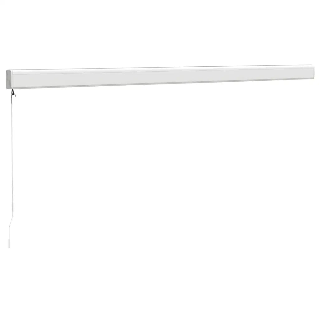 Tenda retrattile Giallo e Bianco con Struttura Bianca 4 × 3 m 3154533