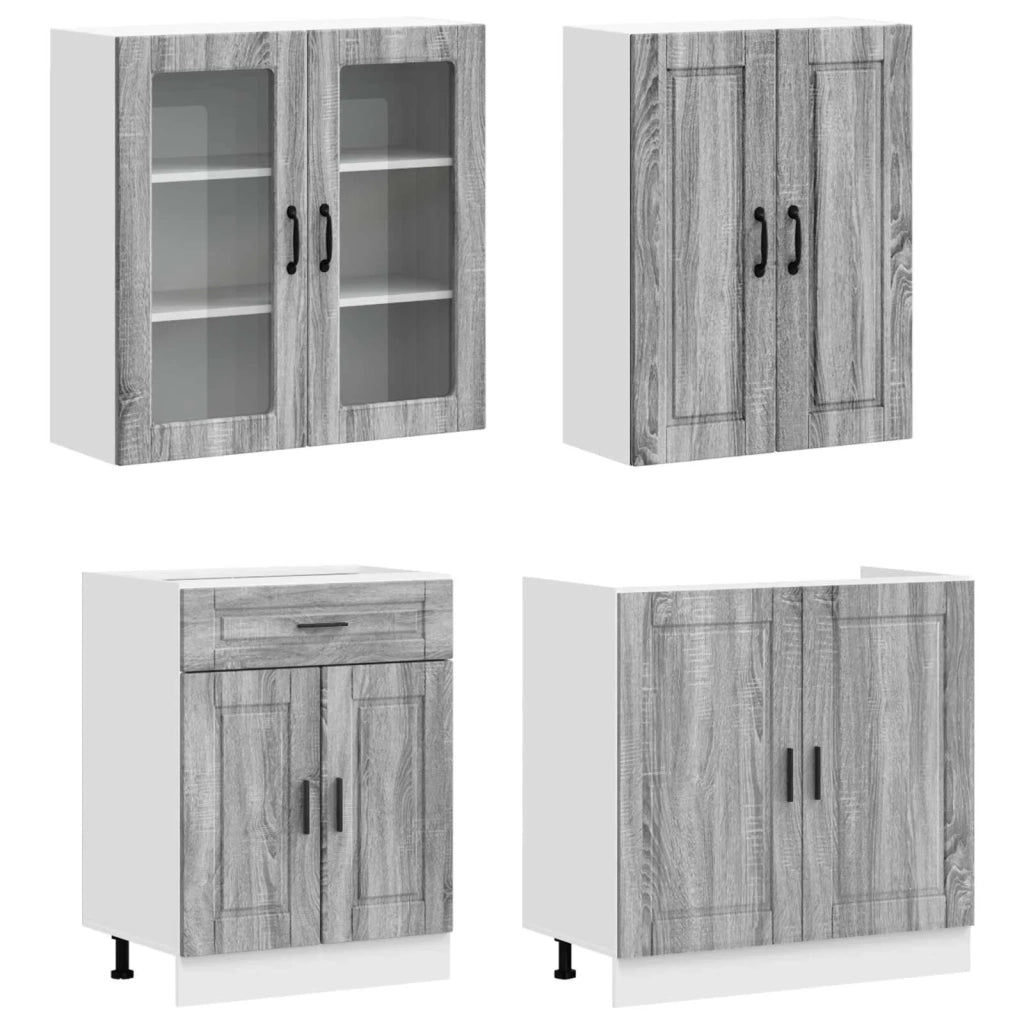 Unità Cucina PORTO 8 pcs Sonoma grigio Legno ingegnerizzato 3438179