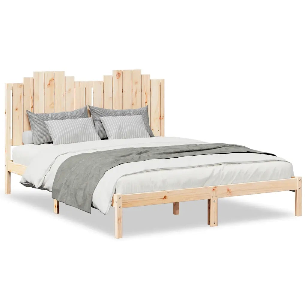 Giroletto Extra Lungo senza Materasso 140x220 cm Legno Massello 3309229