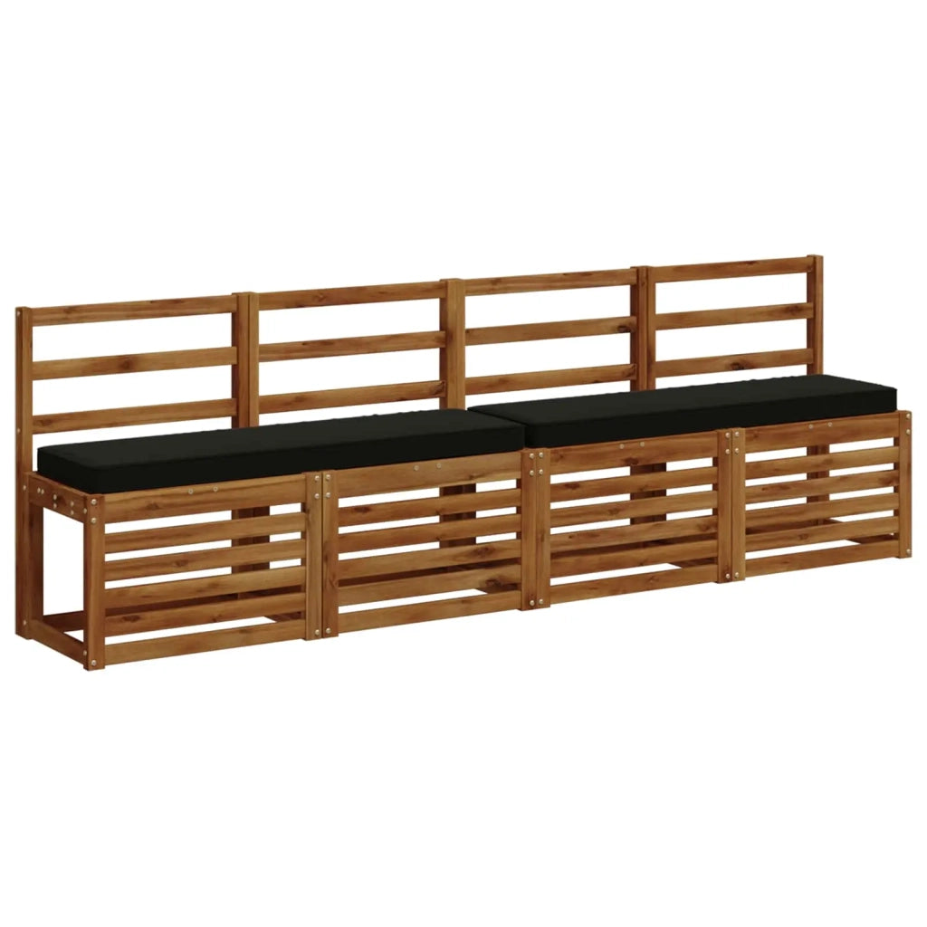 Cuscino per Panchina a 1 Pezzo VUGHT 100% Poliestere Nero 950502