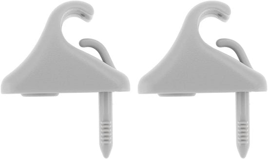 Fermo Sole Clip per Hyundai Getz 2002-2011 - Installazione Facile - Materiale ABS - Grigio - 1,8 Pollici di Lunghezza - Clip per Fermo Sole