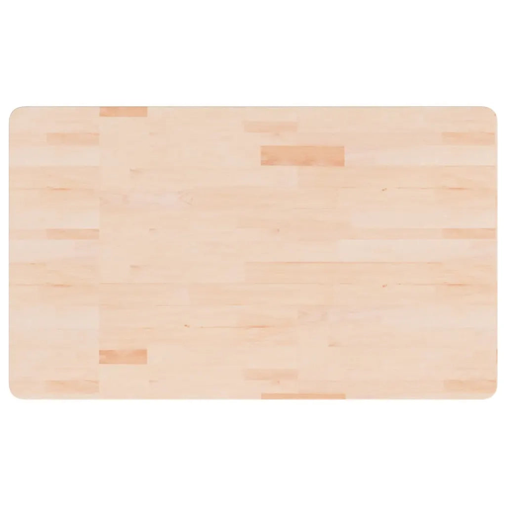 Piano Bagno 100x60x2,5 cm in Legno Massello Non Trattato 342941