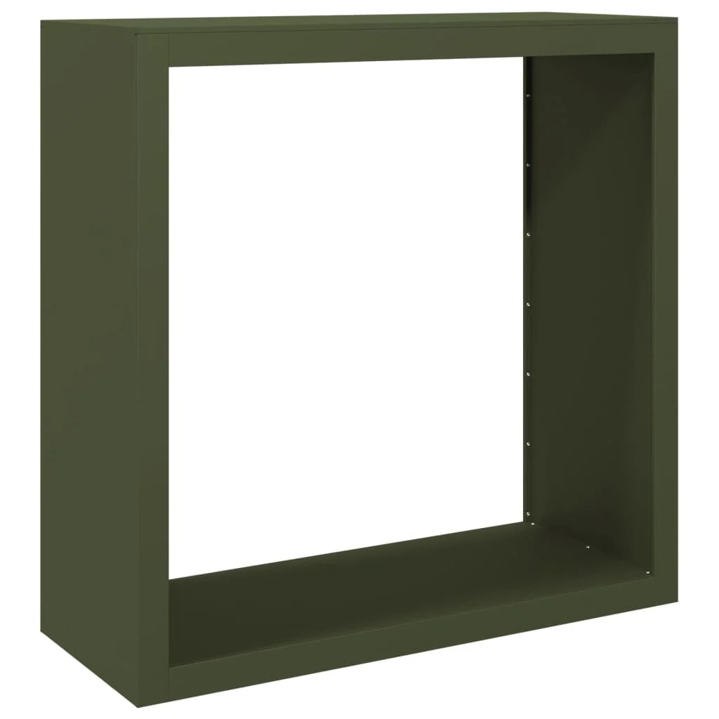 Portalegna 100 x 40 x 100 cm acciaio verde 02_0043687