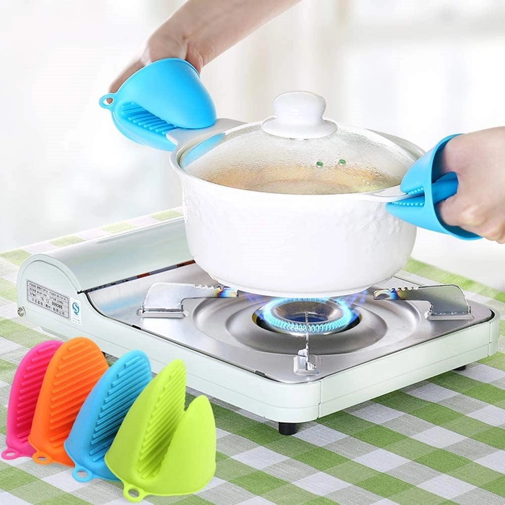 Trade Shop - Presina Presine Mini Guanto Forno Silicone Antiscivolo Antiscottatura Resistenti -