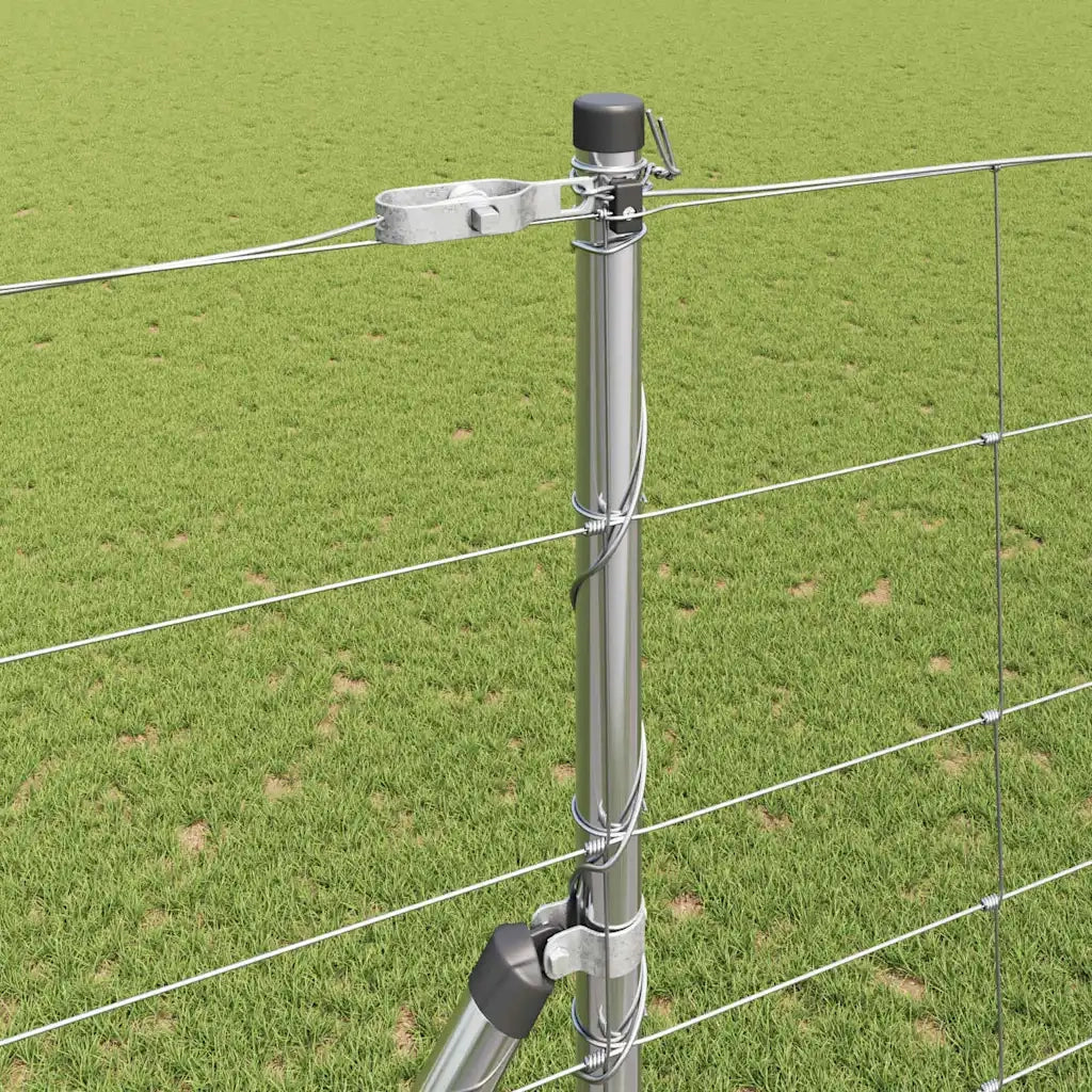 Palo della recinzione Zincato 25 x 1,6 m Acciaio